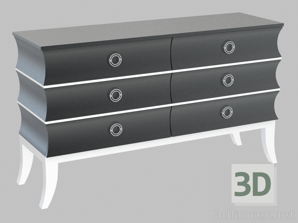 modello 3D Commode - anteprima