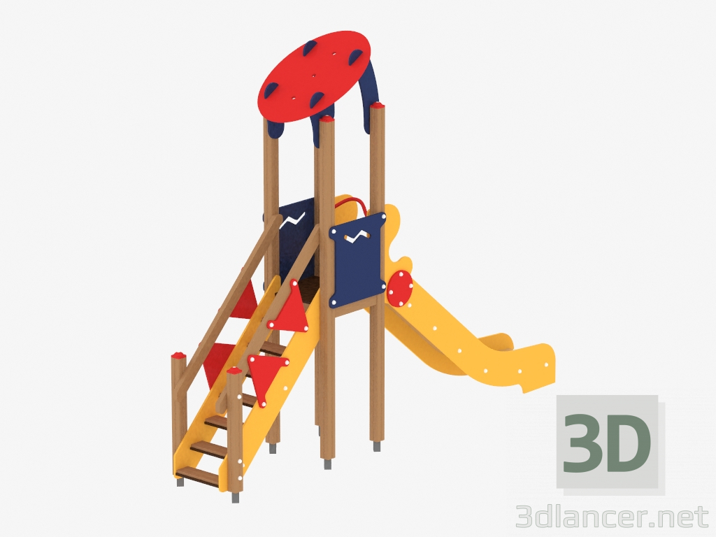 3D Modell Kinderspielanlage (1108) - Vorschau