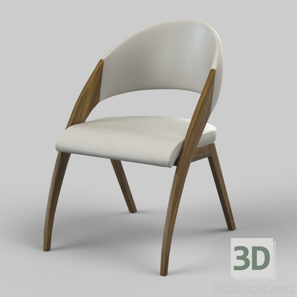 Moderner Tisch Stuhl creme Modrest Lucas 3D-Modell kaufen - Rendern