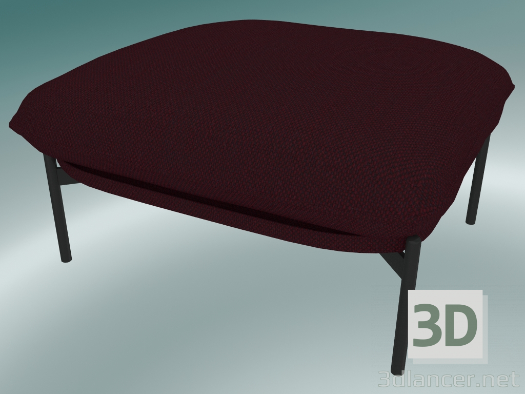 3D modeli Pouffe Cloud (LN4, 78x74 H 40cm, Sıcak siyah bacaklar, Sunniva 2 662) - önizleme