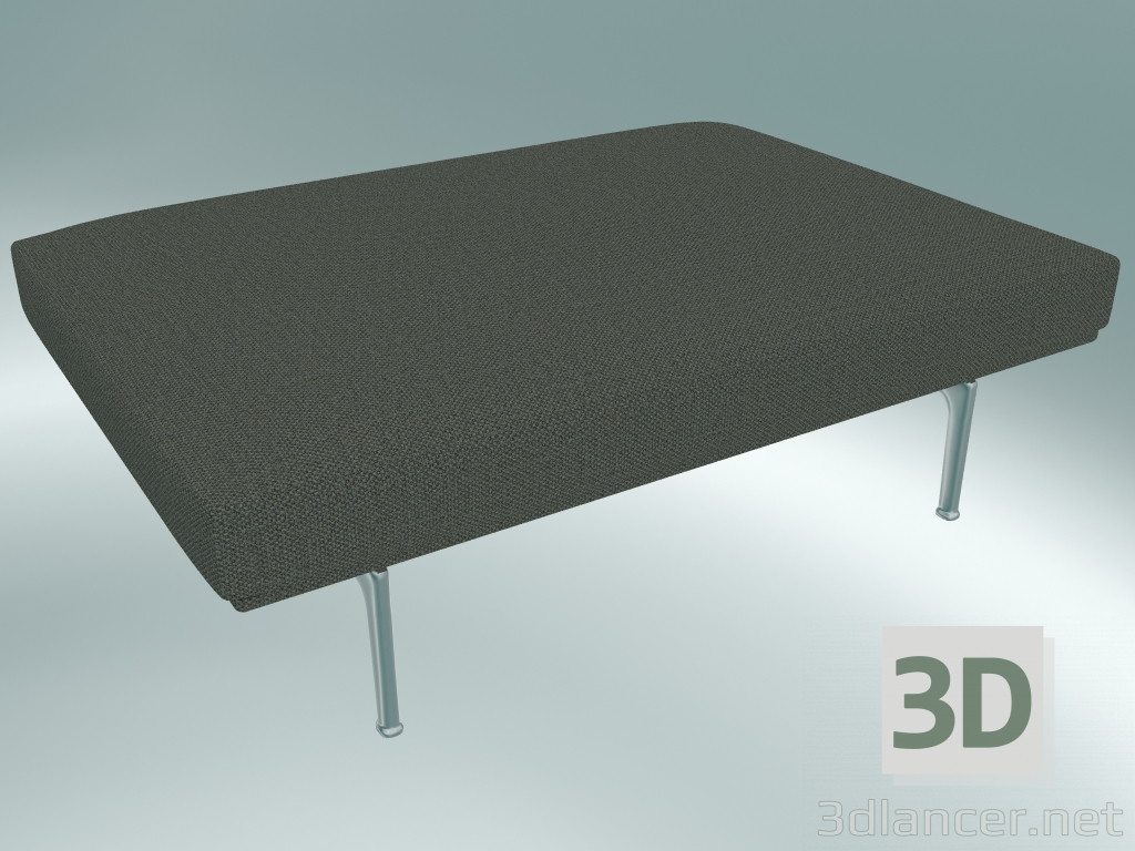 modello 3D Pouf Outline (Fiord 961, alluminio lucidato) - anteprima