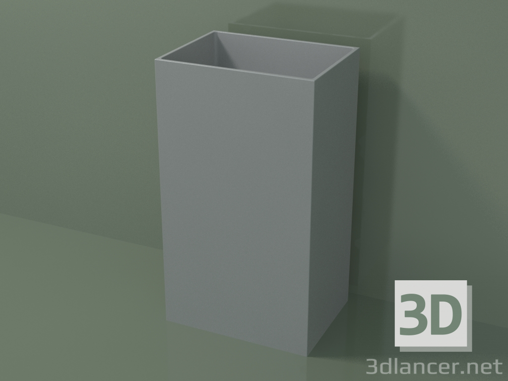 3D modeli Ayaklı lavabo (03UN26101, Silver Grey C35, L 48, P 36, H 85 cm) - önizleme