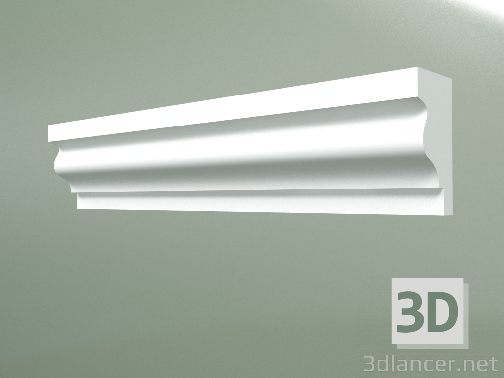 3d model Gypsum molding MT222 - preview