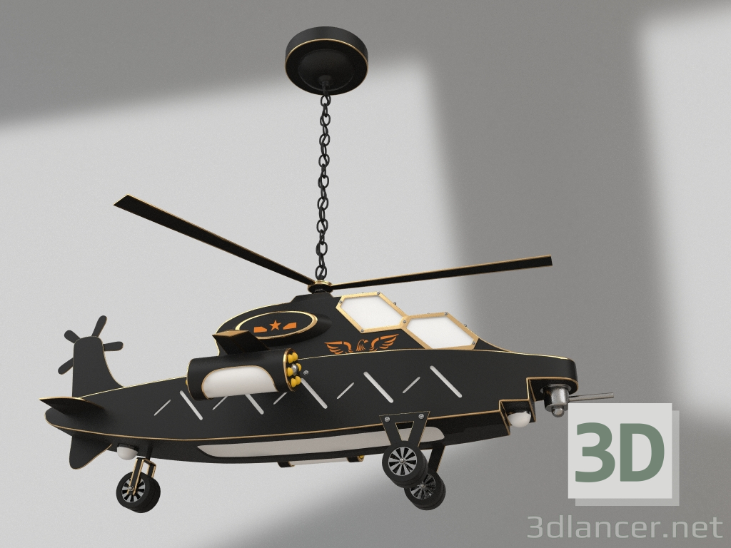 Modelo 3d Appachi cabide preto (07495) - preview