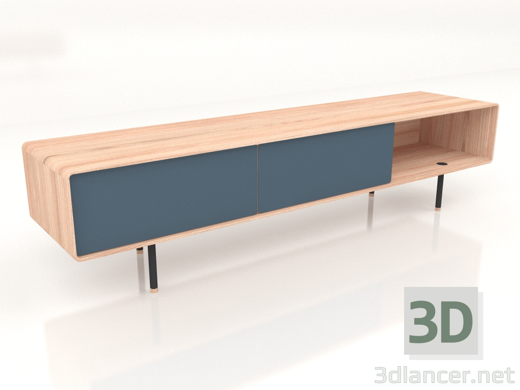 modèle 3D Armoire Fina 200 (Bleu fumé) - preview