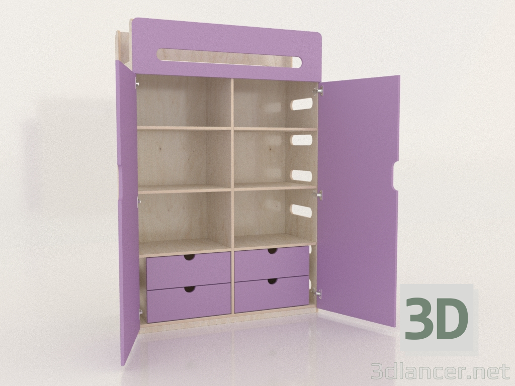 3d model Open wardrobe MOVE WF (WLMWF2) - preview