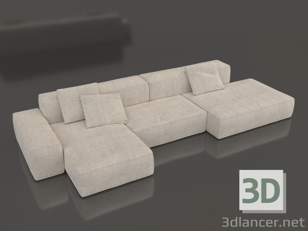 3d model Modular sofa BOCA NAVI - preview