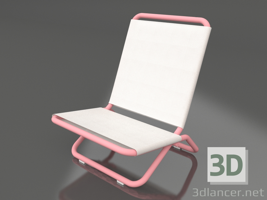 3d model Silla (rosa) - vista previa