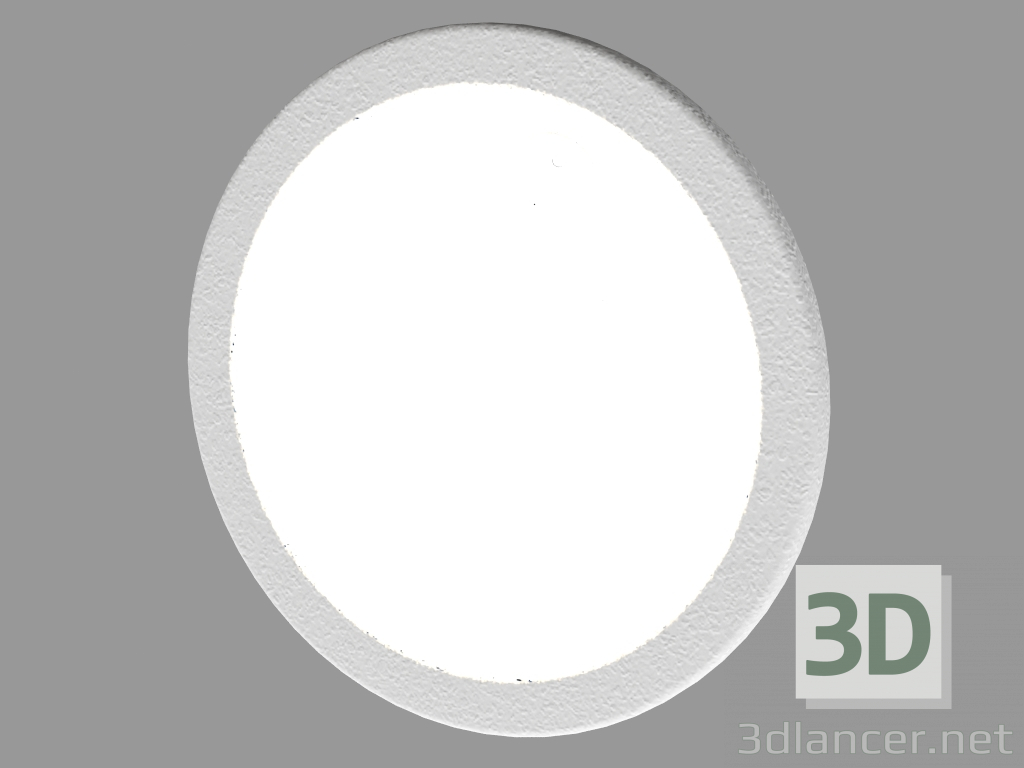 Modelo 3d Recessed LED luminária de parede (DL18427 11WW-R Branco) - preview