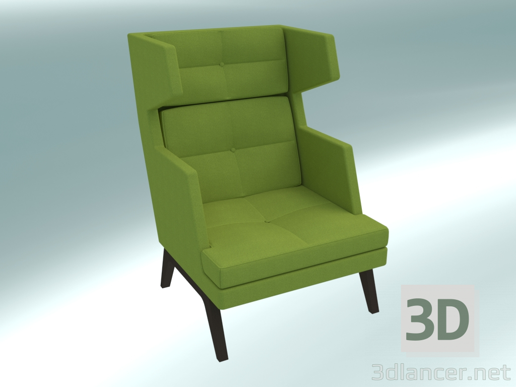 3d model Sillón (12 de madera) - vista previa