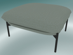 Pouffe Cloud (LN4, 78x74 H 40cm, Patas negras cálidas, Sunniva 2717)