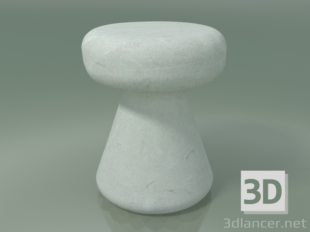 modello 3D Tavolino, pouf, street InOut (44, ceramica bianca) - anteprima