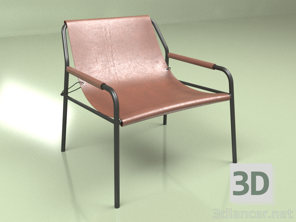 3d model Armchair Azur - preview