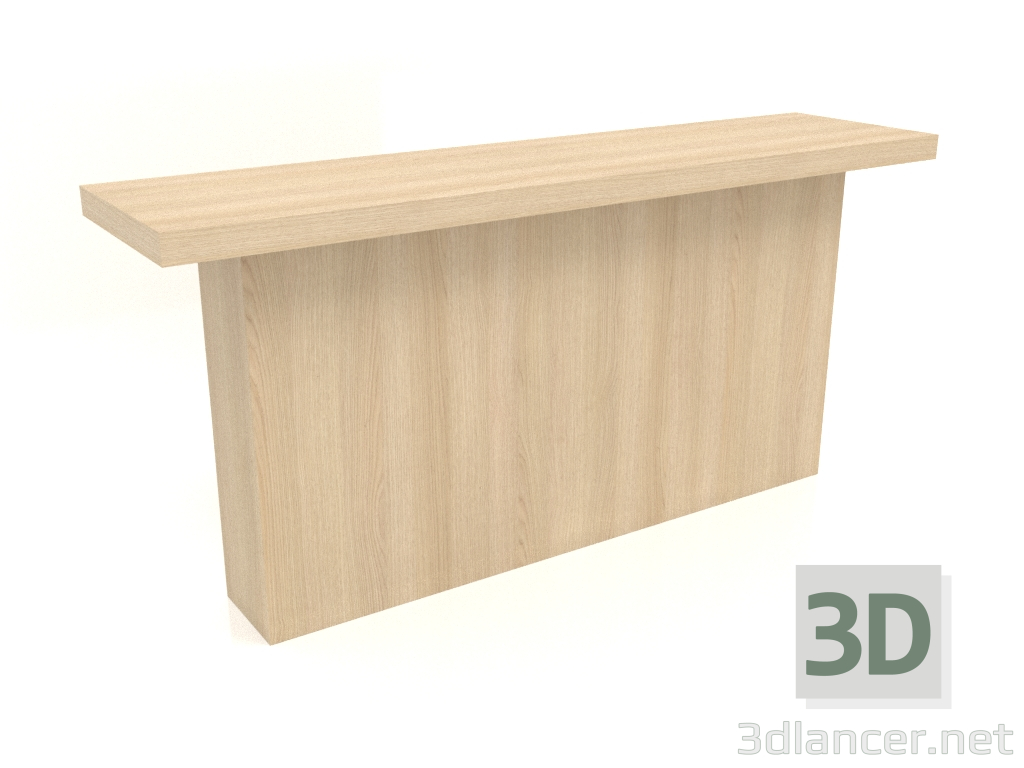 Modelo 3d Mesa consola KT 10 (1600x400x750, madeira branca) - preview