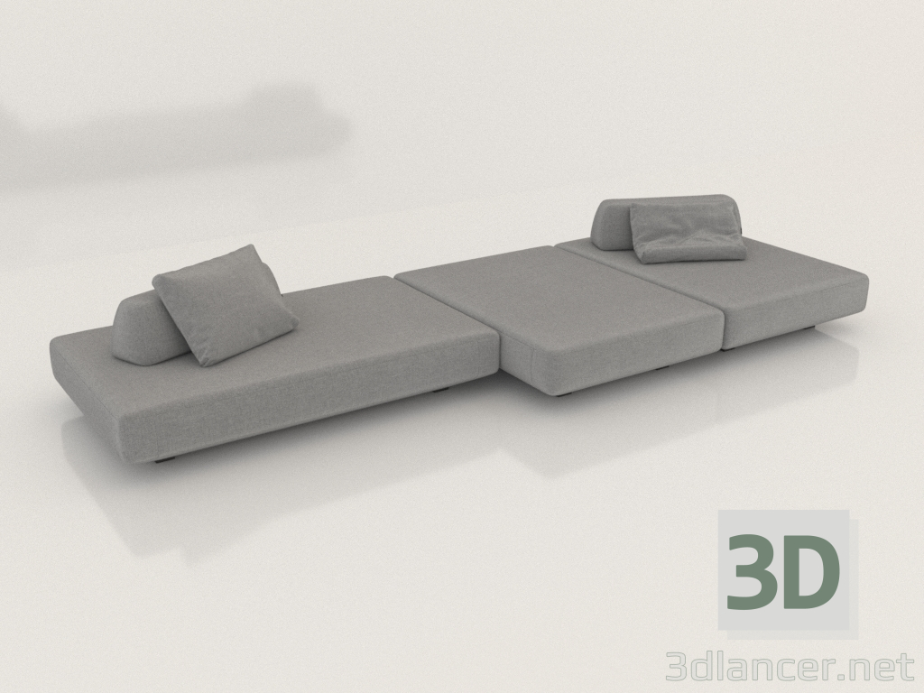 3d model Sofá modular BOCA TOMMY - vista previa