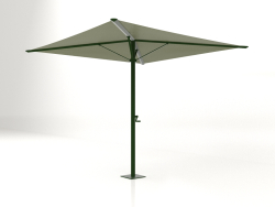 Parapluie pliant avec une petite base (Vert bouteille)