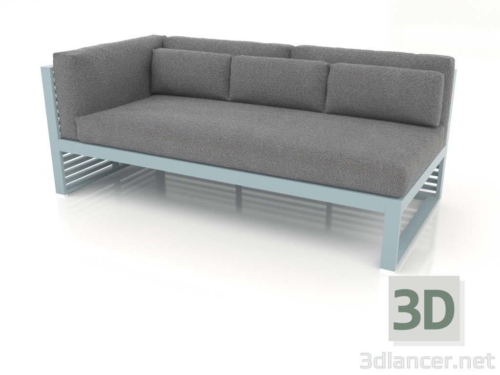 3d модель Диван модульний, секція 1 ліва (Blue grey) – превью