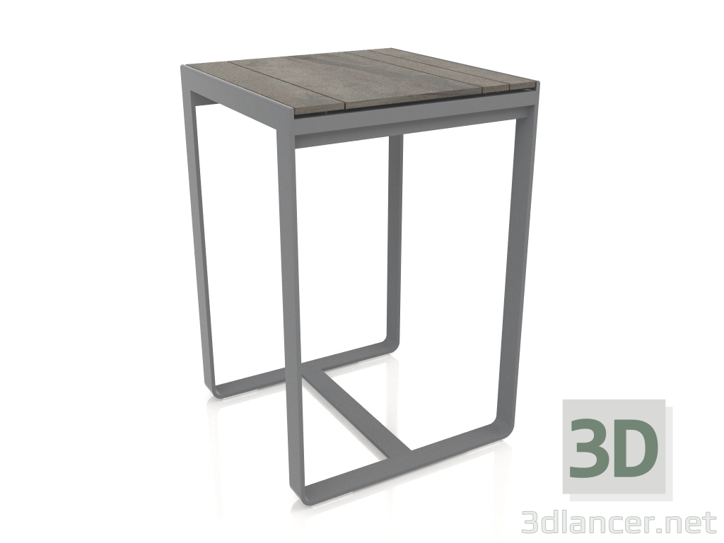 3d model Mesa de bar 70 (DEKTON Radium, Antracita) - vista previa