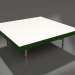 3d model Square coffee table (Bottle green, DEKTON Zenith) - preview