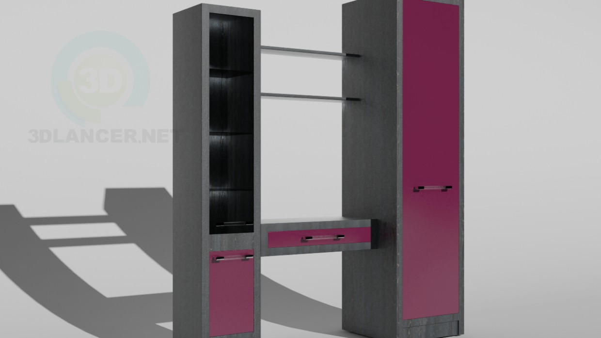 3d model Pared - vista previa