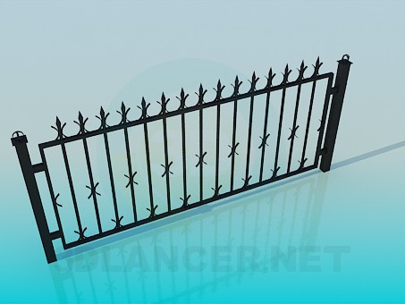 3d model Forged fence - preview