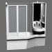 3d model Column + washbasin + bath-1700 - preview