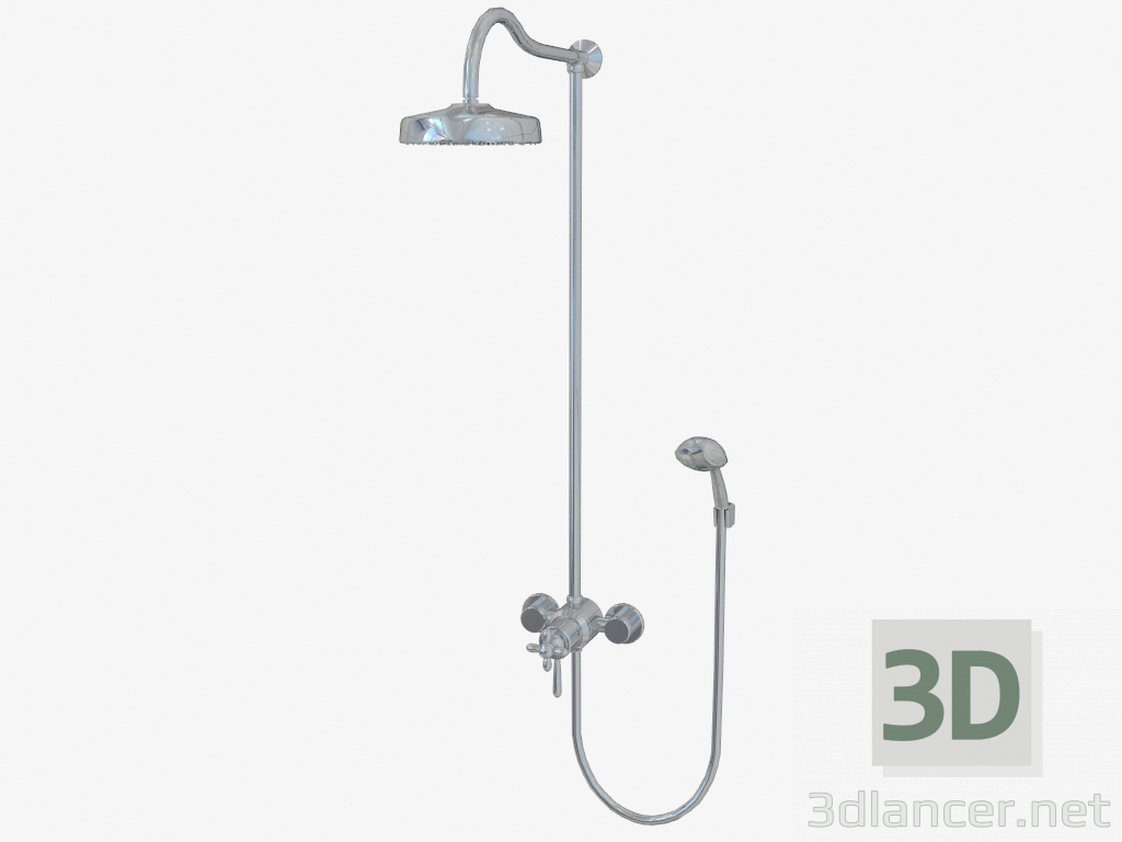 3d model Columna de ducha con regadera - vista previa