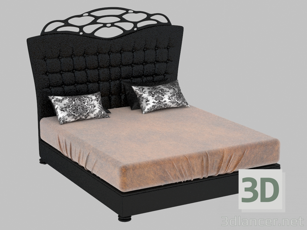 3D Modell Doppelbett - Vorschau