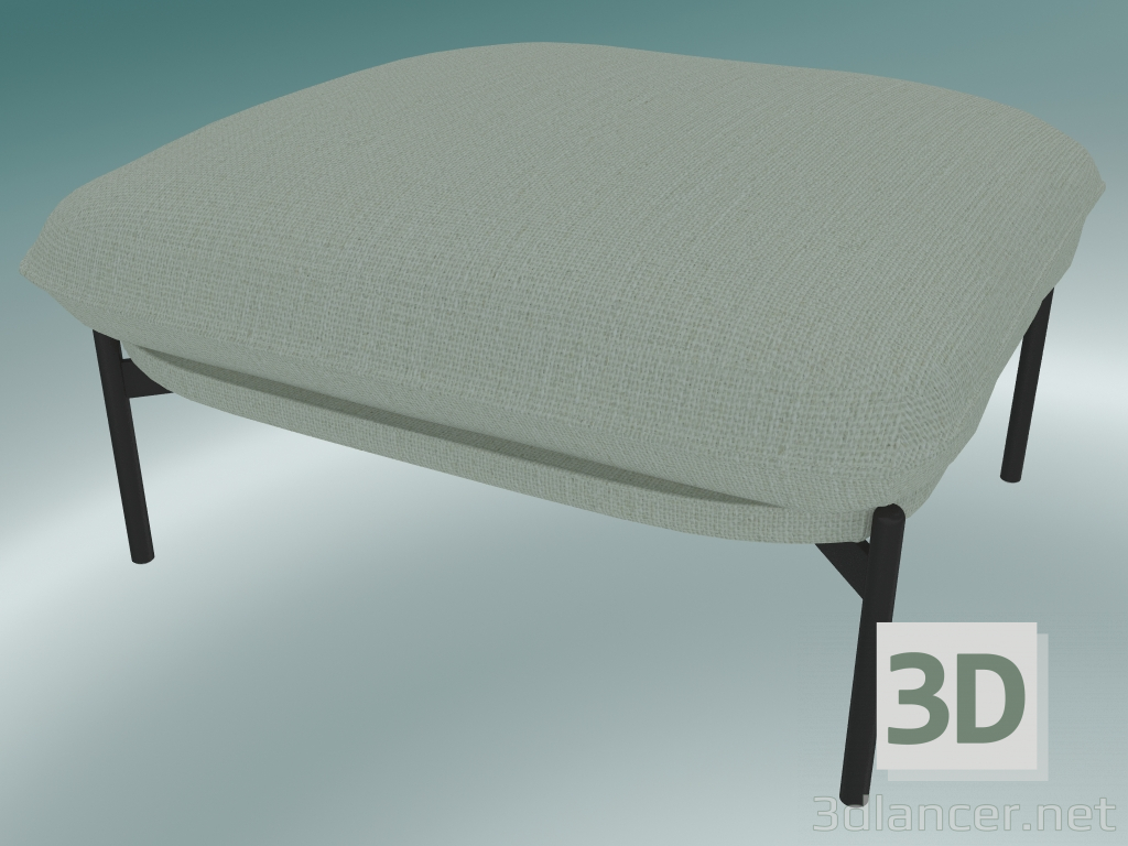 3d model Pouffe Cloud (LN4, 78х74 Н 40cm, patas negras cálidas, Sunniva 2811) - vista previa