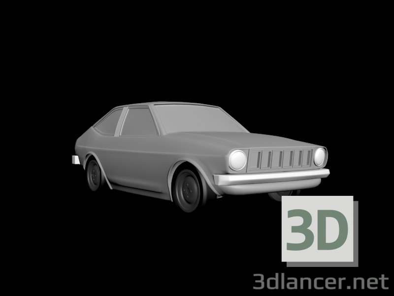 3d Toyota Starlet 1973 модель купить - ракурс