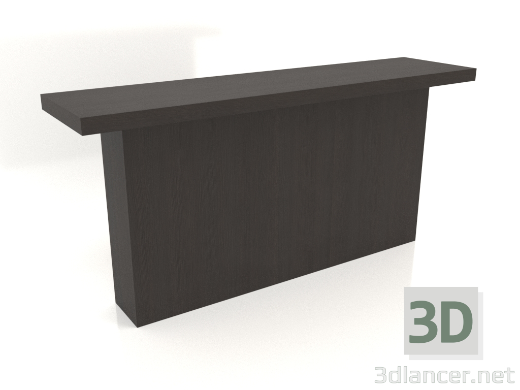 3d модель Стіл консольний KT 10 (1600х400х750, wood brown dark) – превью