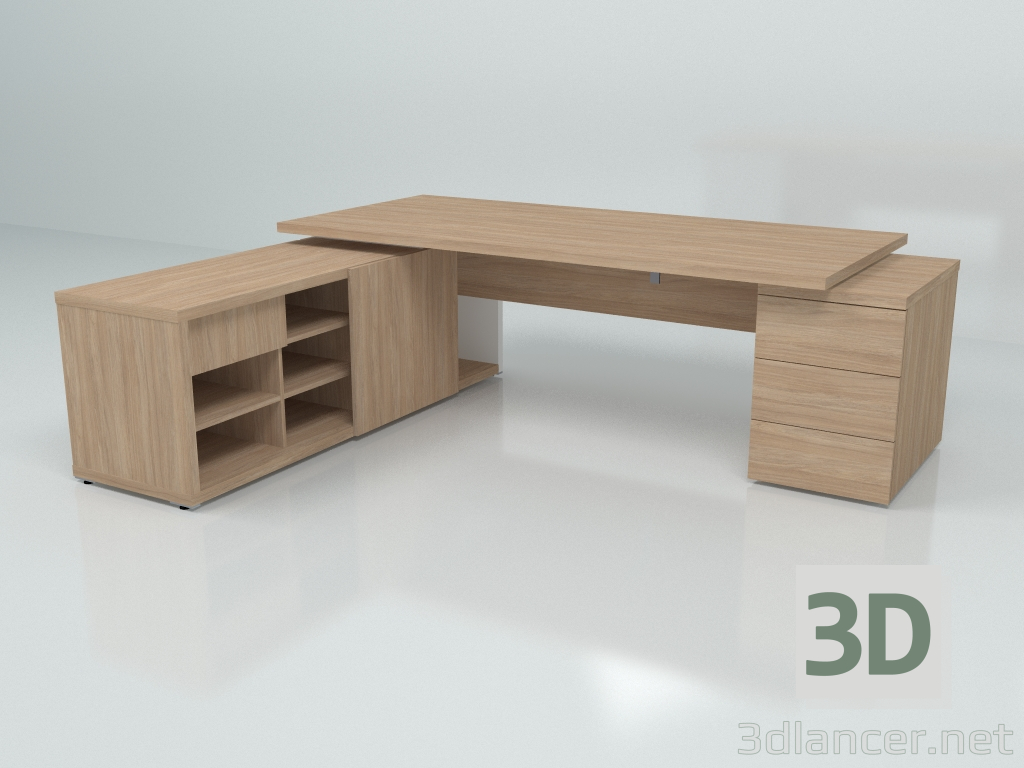 3D Modell Arbeitstisch Mito MIT1KD (2497x2080) - Vorschau