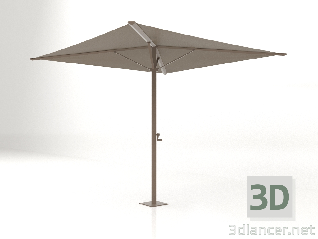 Modelo 3d Guarda-chuva dobrável com base pequena (Bronze) - preview