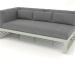 3D Modell Modulares Sofa, Abschnitt 1 links (Zementgrau) - Vorschau