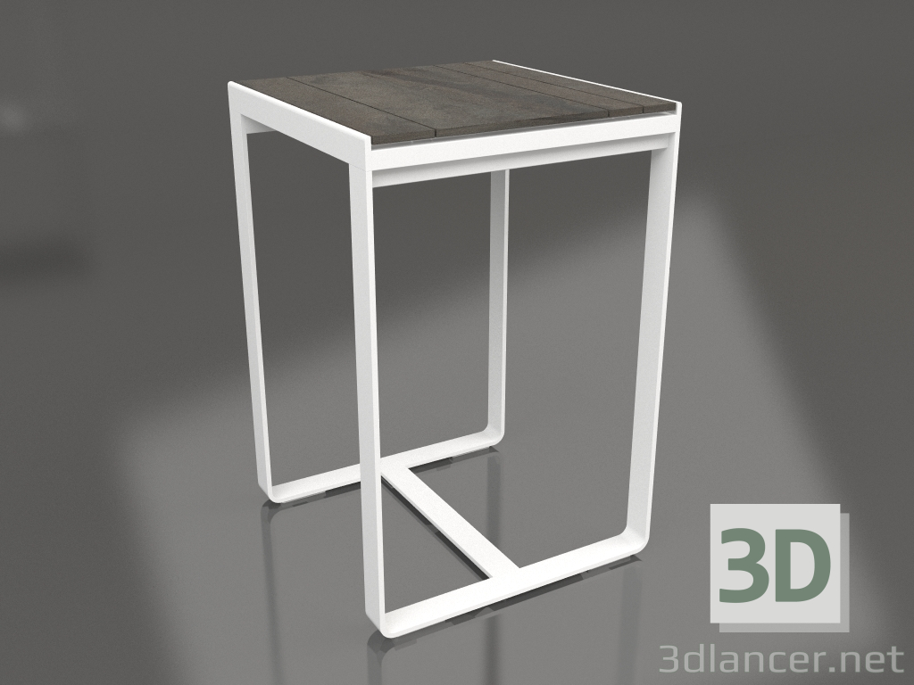 modèle 3D Table de bar 70 (DEKTON Radium, Blanc) - preview