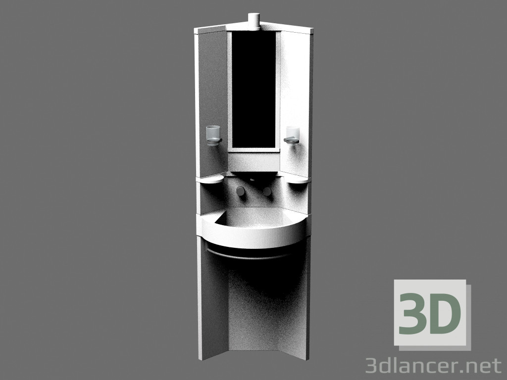 Modelo 3d Coluna - preview