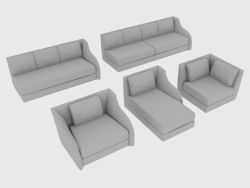 Éléments de canapé modulaires REY