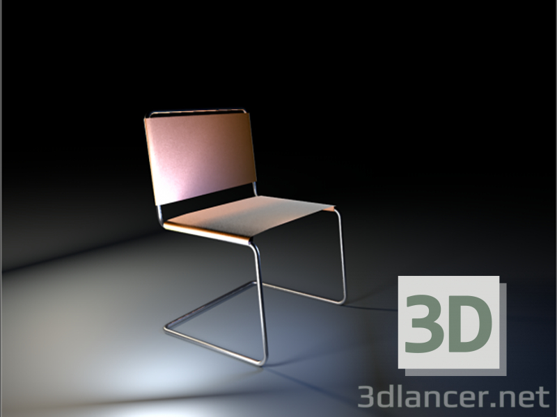 3D modeli sandalye - önizleme