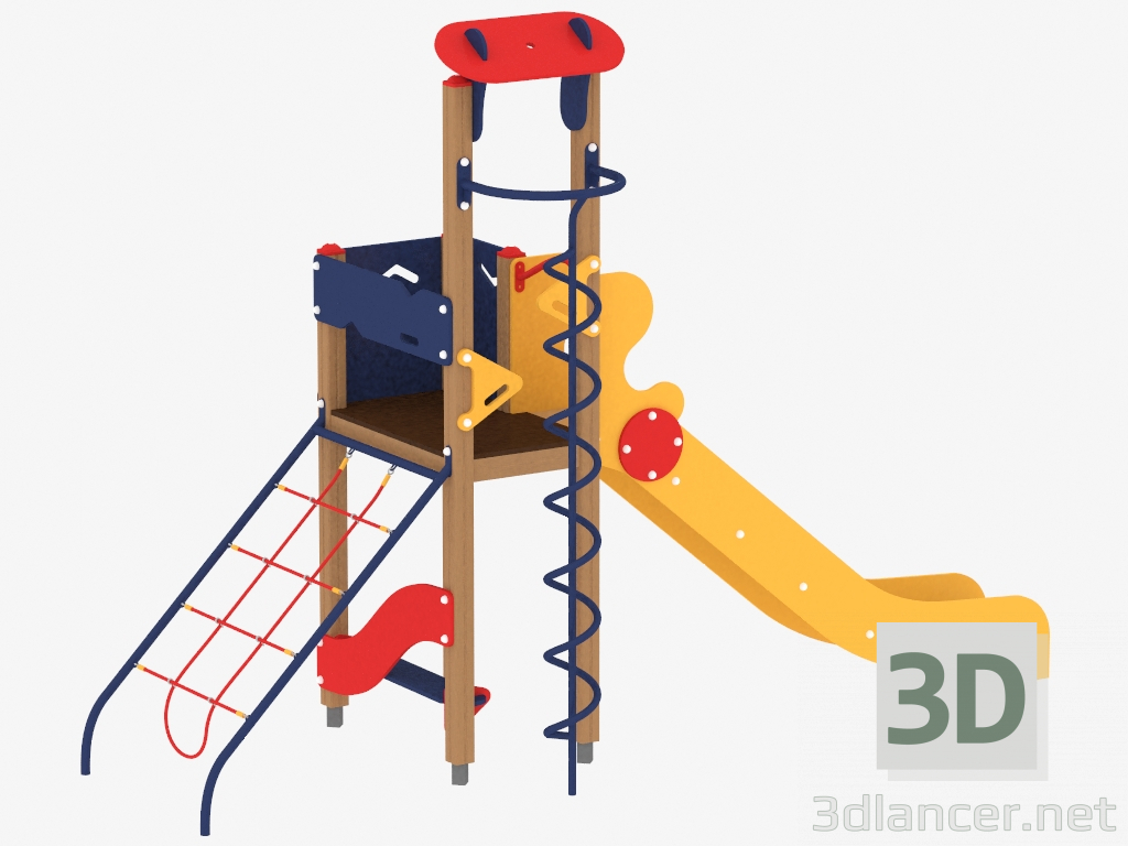 modèle 3D Complexe de jeux pour enfants (1111) - preview