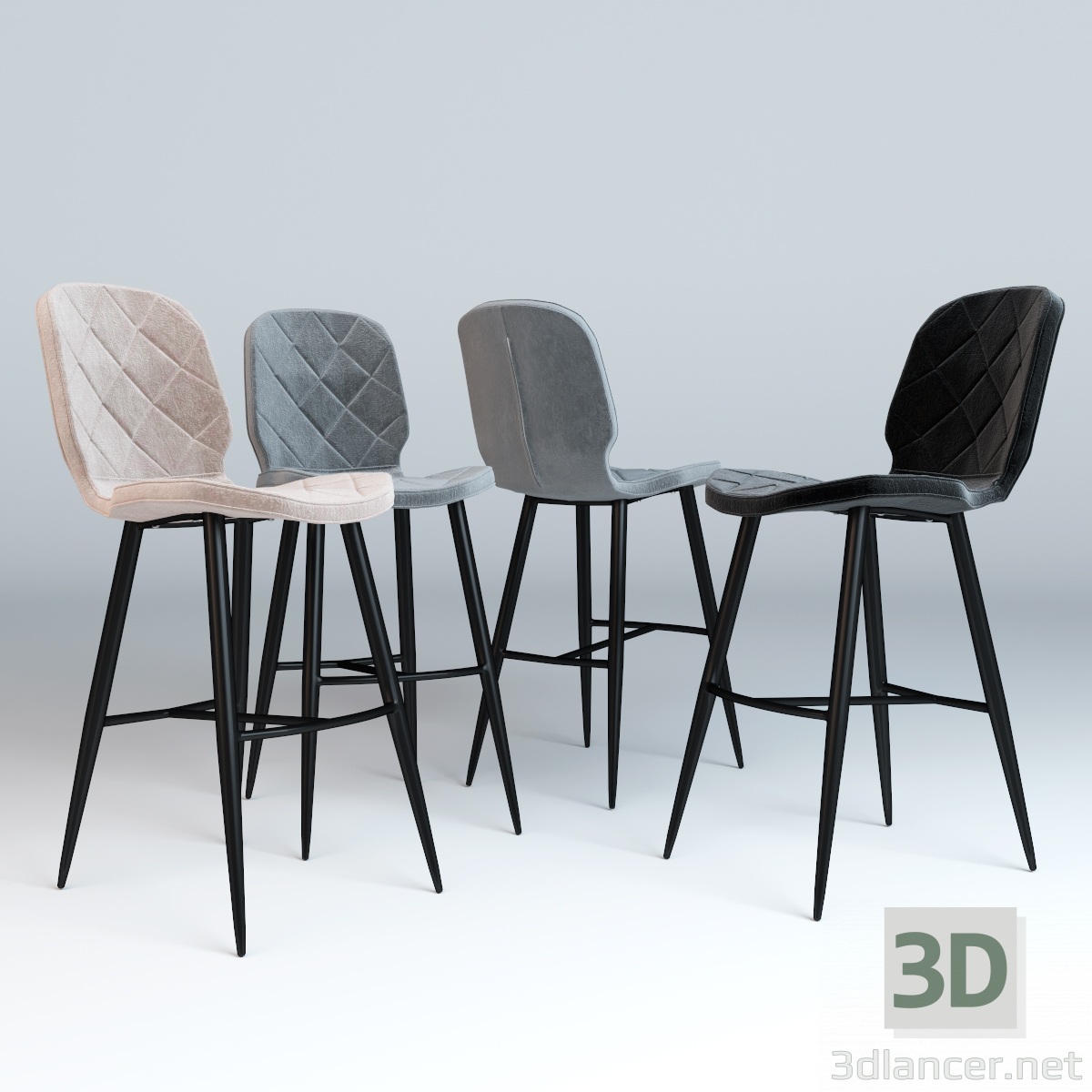 modello 3D Sedia - anteprima