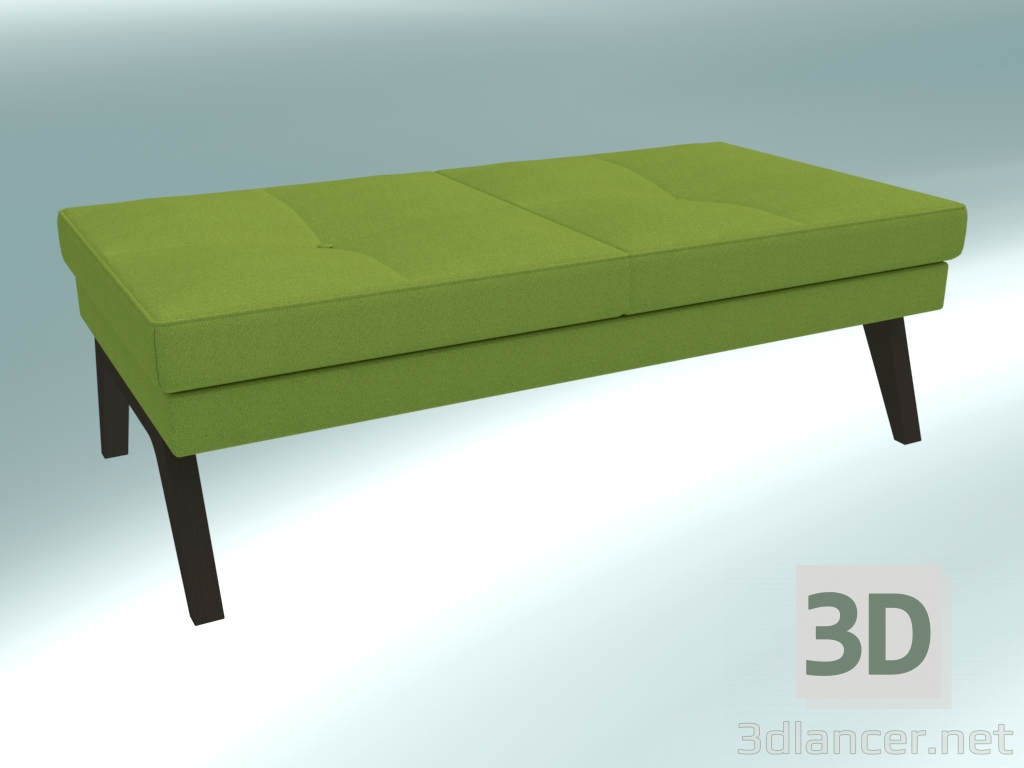 3d model Ottoman double (20 wood) - preview