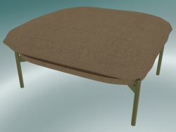 Pouffe Cloud (LN4, 78x74 H 40cm, Jambes Bronzées, Hot Madison 495)