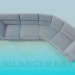 3D Modell Sofa - Vorschau