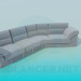 3D Modell Sofa - Vorschau