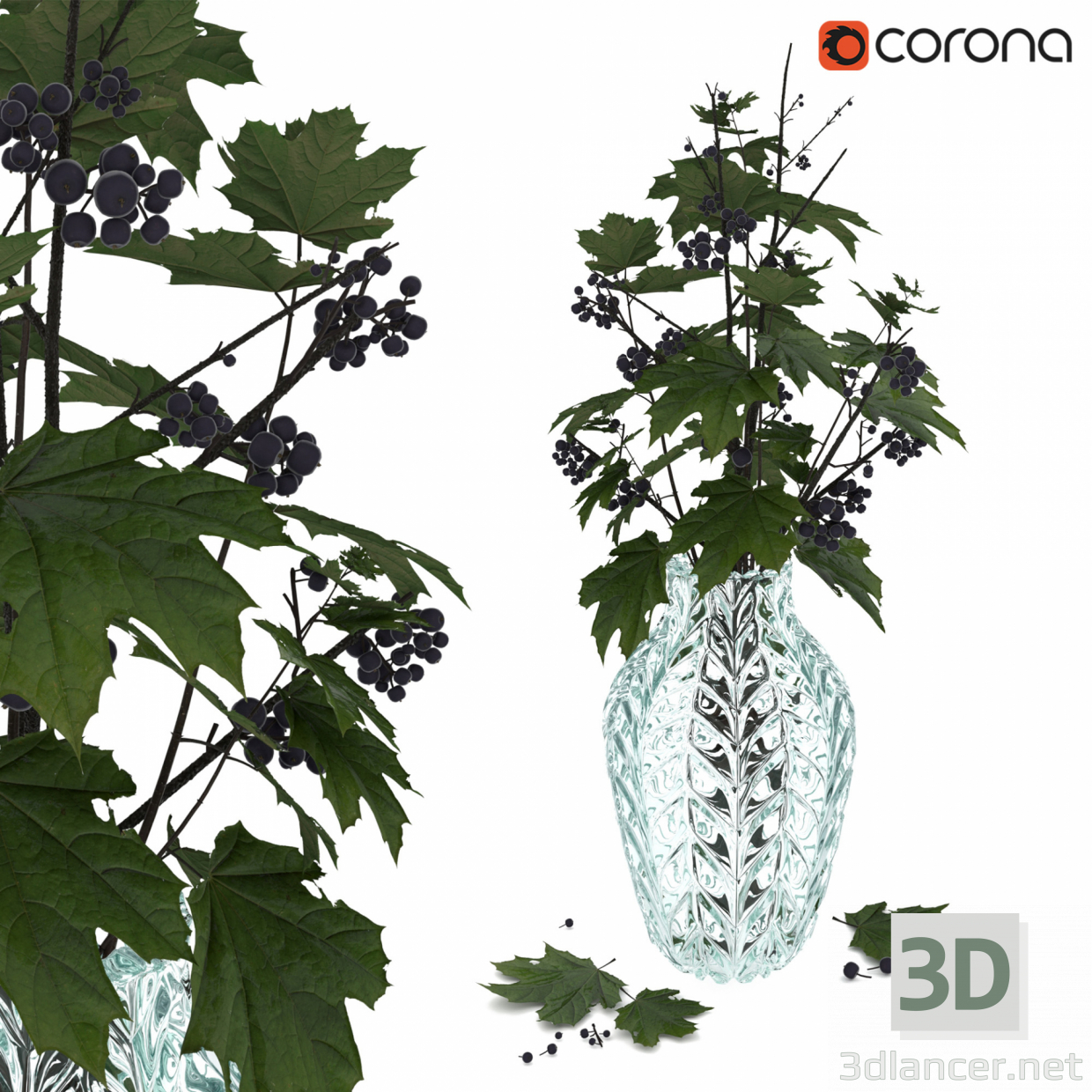 3d Bouquet 002 model buy - render