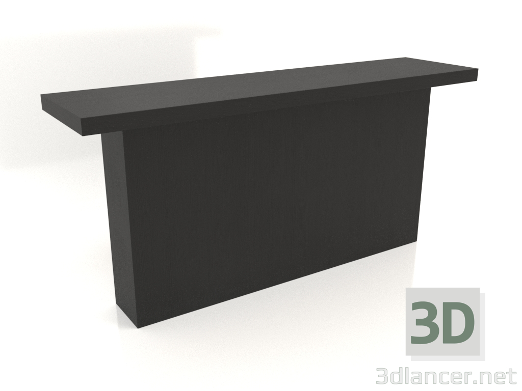 3d модель Стіл консольний KT 10 (1600х400х750, wood black) – превью