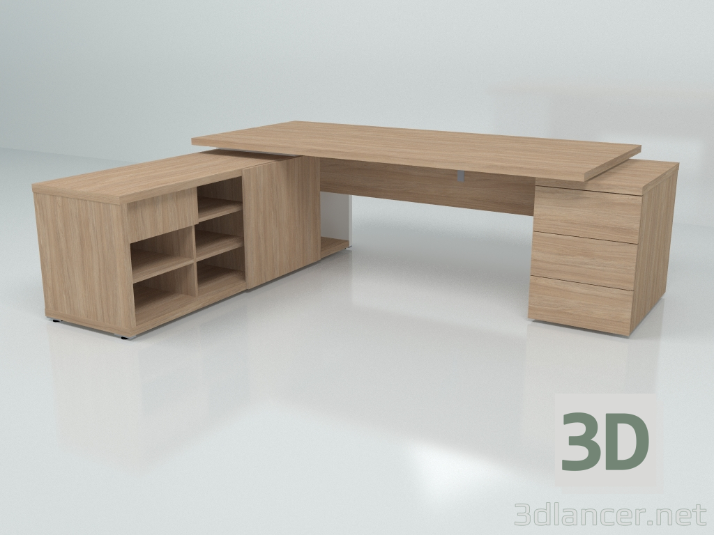 Modelo 3d Mesa de trabalho Mito MIT1KDL (2497x2080) - preview