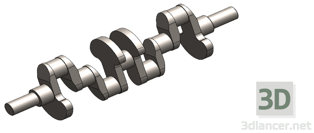 3d Crankshaft model buy - render