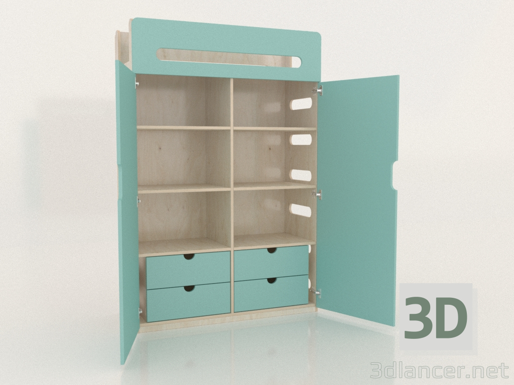 modello 3D Armadio aperto MOVE WF (WTMWF2) - anteprima