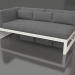 3D Modell Modulares Sofa, Abschnitt 1 links (Achatgrau) - Vorschau